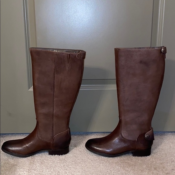 Arturo Chiang Leather Knee High Boots - Picture 4 of 6